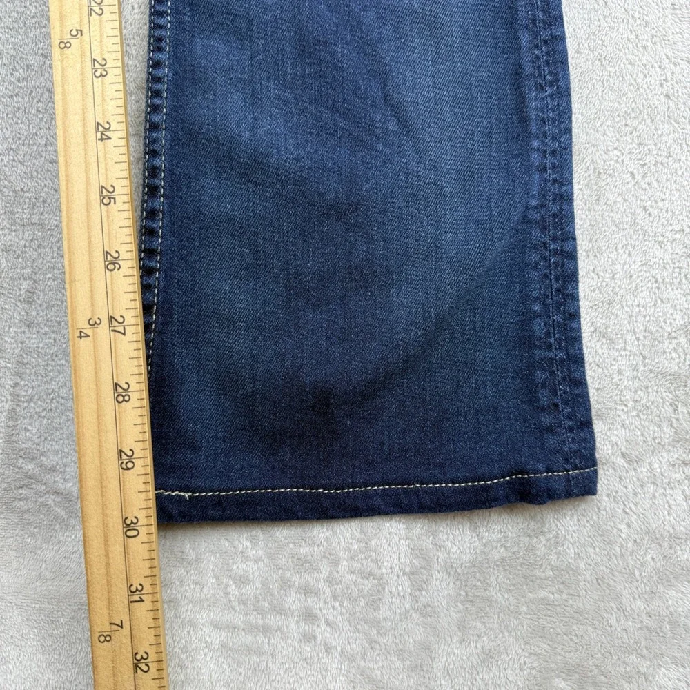 Hudson Flare Jeans Womens 26 Dark Wash Low Rise Y2K Retro Boho Flap Pocket Denim
